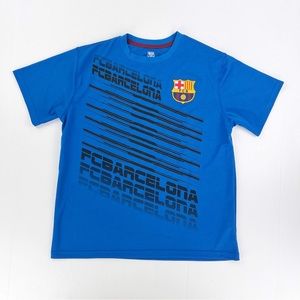 FC Barcelona Logo Blue Athletic Soccer Jersey T Shirt Top